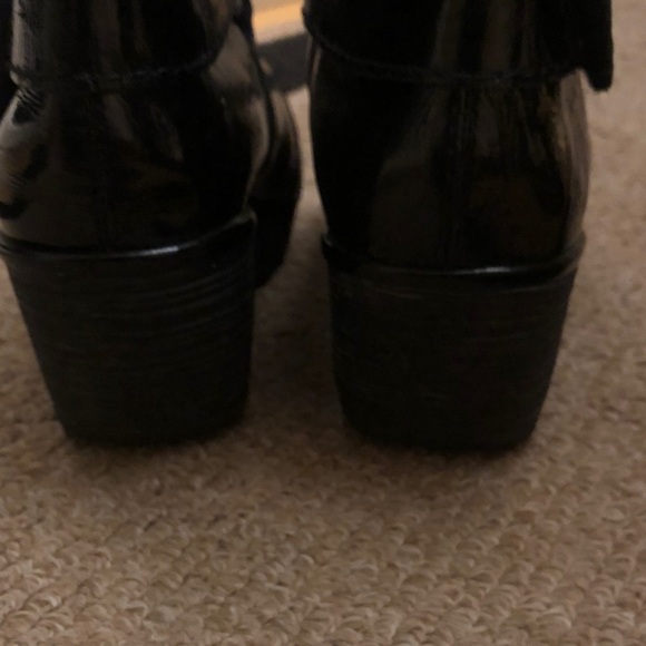 Fly London Ankle patent leather wedge Boots - Picture 12 of 13